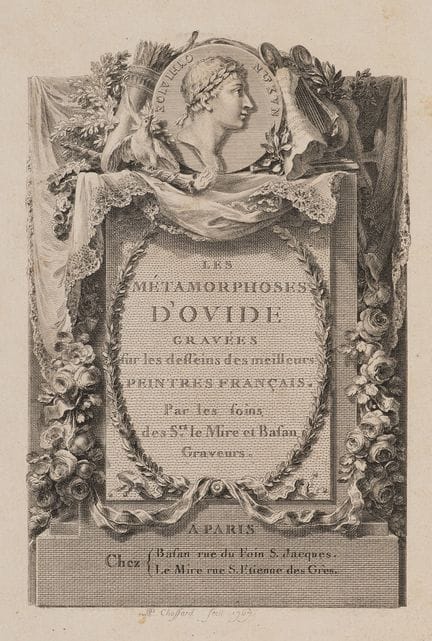 P. CHOFFARD (1730-1809), *Las metamorfosis* de Ovi