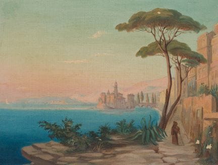 H. WILHELMI (1816-1902), The coast near Sorrento, 