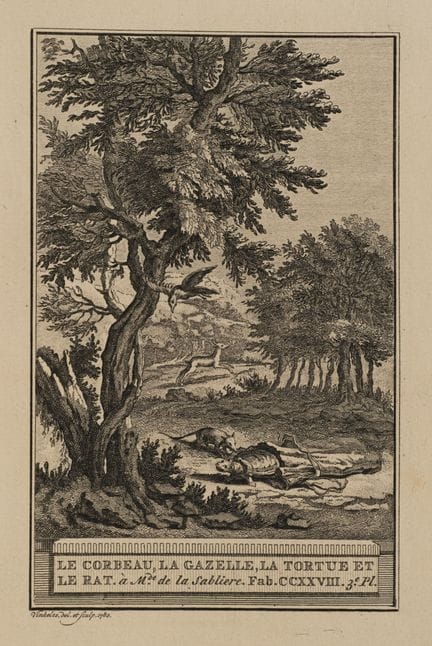 R. VINKELES (1741-1816), Raven, gazelle, tortoise 