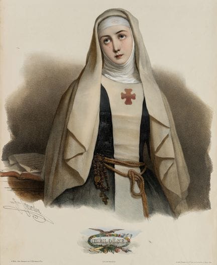 H. GREVEDON (1776-1860), la badessa Eloisa (nata i