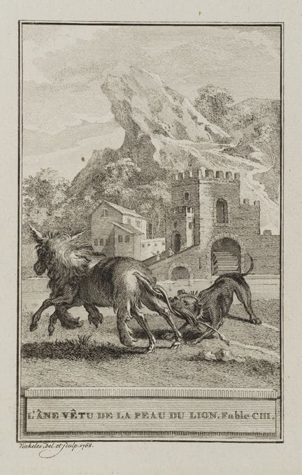 R. VINKELES (1741-1816), A donkey in a lion’s skin