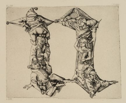 Ispirato al monogrammista MEISTER ES (*1450), Alfa