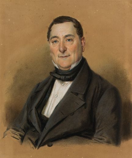 J. BÖNECKE (*1840), Lo sguardo gentile, 1849, past