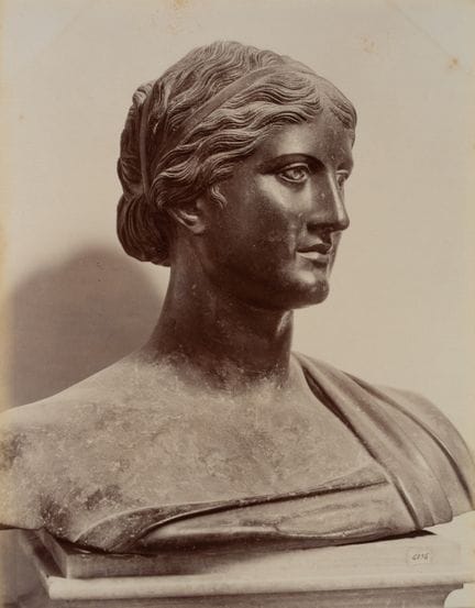 FRATELLI ALINARI (XIX), Busto di Saffo, 1880 circa