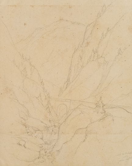 E. BRETENIÈRES (*1804), Ponte a Noirvaux, Val de T