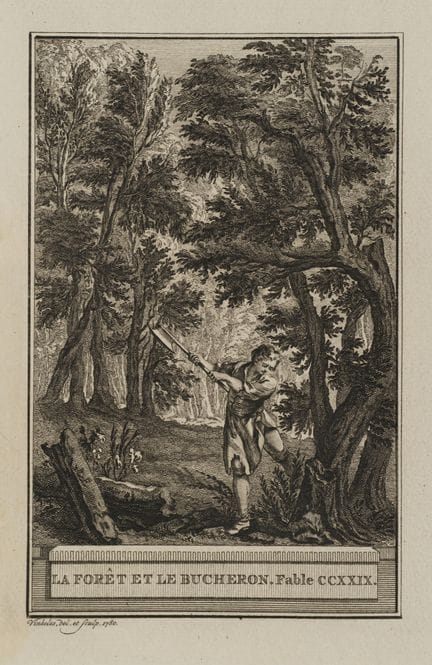 R. VINKELES (1741-1816), The woodcutter in the for