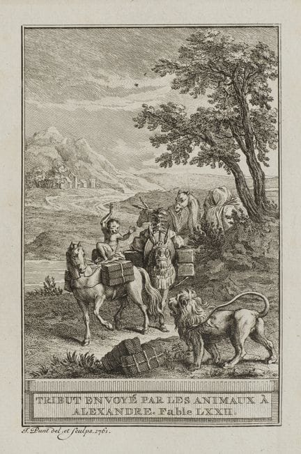 J. PUNT (1711-1779), The Animals’ Tribute to Alexa