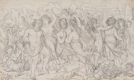 L. EPPLE (*1829), Processione di Bacco con le Bacc