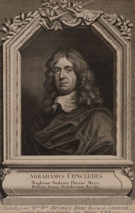 G. VERTUE (1684-1756), Ritratto di Abraham Cowley,