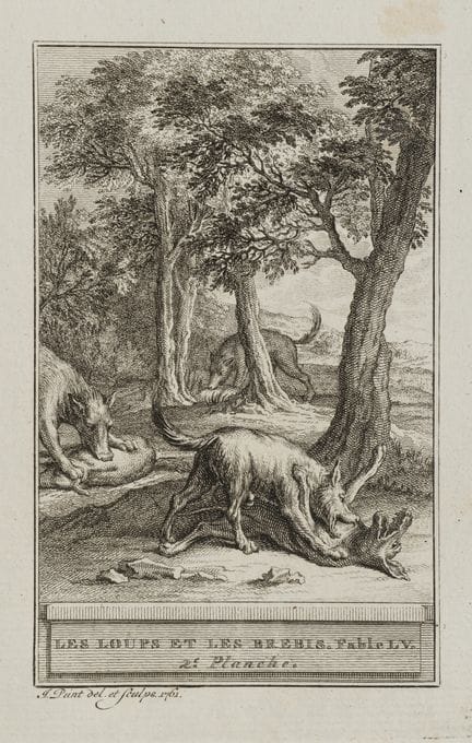 J. PUNT (1711-1779), The Wolves and the Sheep,  17