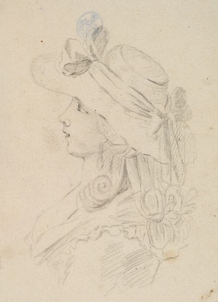 Anonimo (XIX secolo), Ritratto di una giovane donn