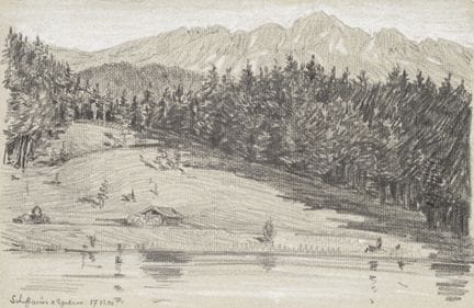 A. KAPFHAMMER (*1867), Lago Egelsee nella regione 