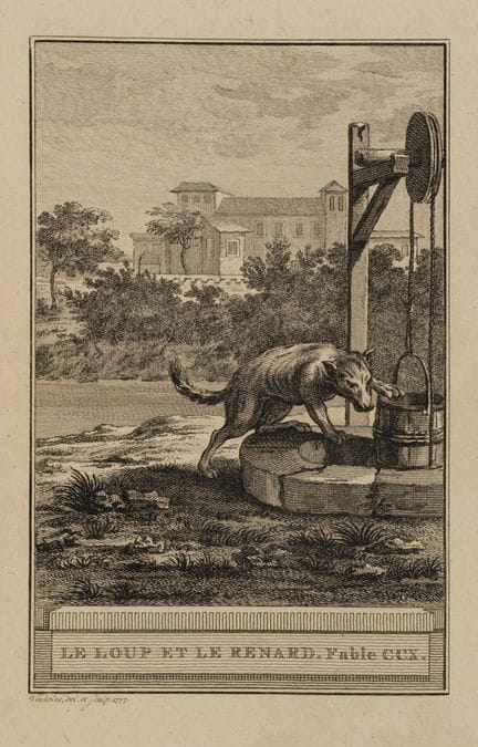 R. VINKELES (1741-1816), Wolf at the Well,  1777, 