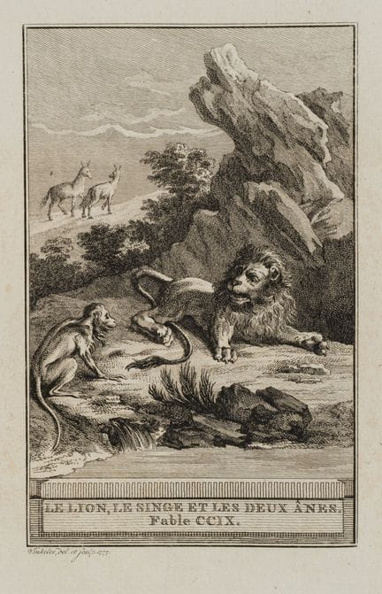 R. VINKELES (1741-1816), A lion, a monkey and two 