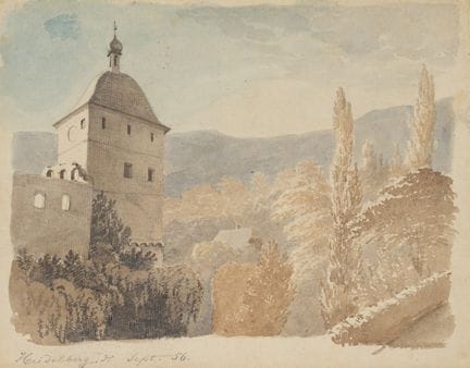 Sconosciuto (XIX), Castello di Heidelberg, 1856, a