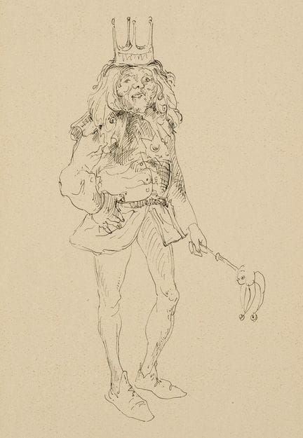 Sconosciuto (XX), Raffigurazione di un giullare di