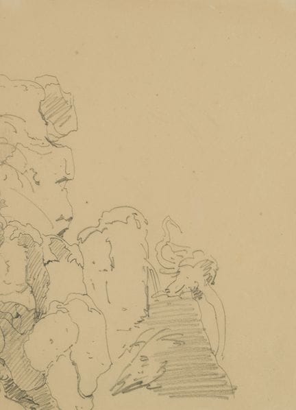 Sconosciuto (XIX), Studio di natura a Baden, 1830 