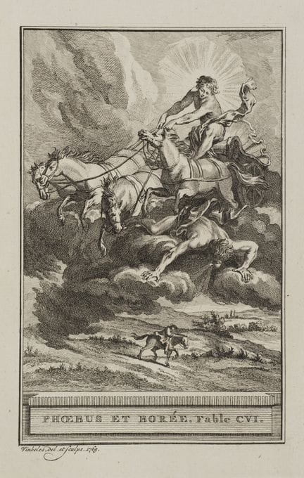 R. VINKELES (1741-1816), Phoebus and Boreas,  1769