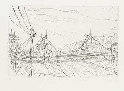 R. SPRINGER (*1953), Ponte di Loschwitz. Ponte sos
