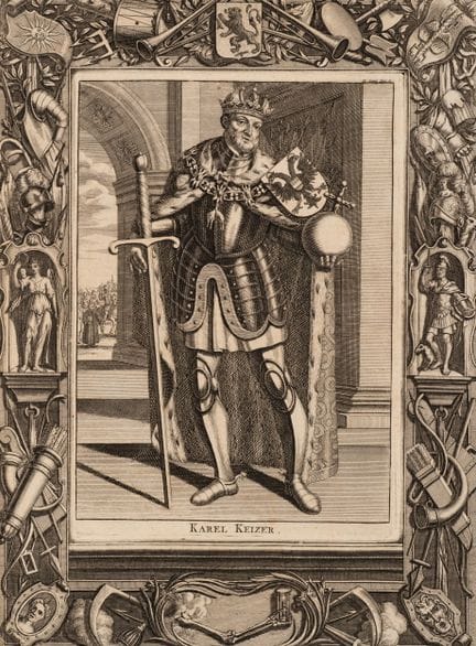 Anonimo (XVIII secolo), l’imperatore Carlo V con l