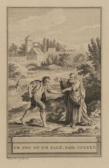 R. VINKELES (1741-1816), A fool and a wise man,  1