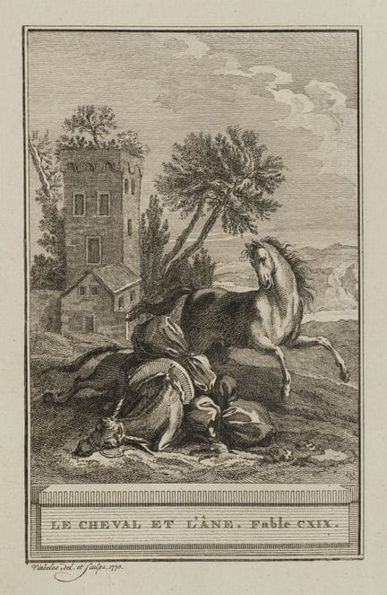 R. VINKELES (1741-1816), Horse and donkey,  1770, 
