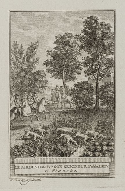 J. PUNT (1711-1779), The Gardener and His Master, 