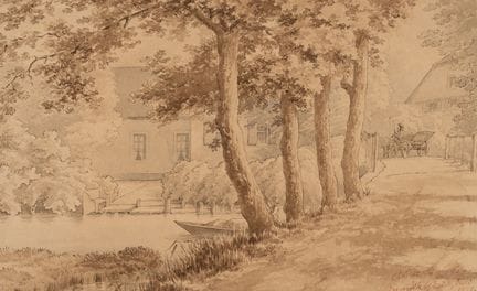 O. GARVE (XIX secolo), Il viale che conduce alla c