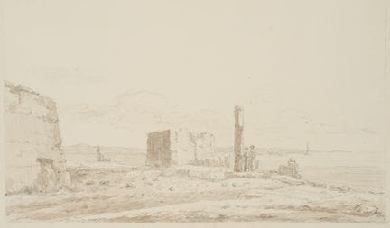 I. DUVIVIER (1758-1832), Rovine nei pressi di Suez