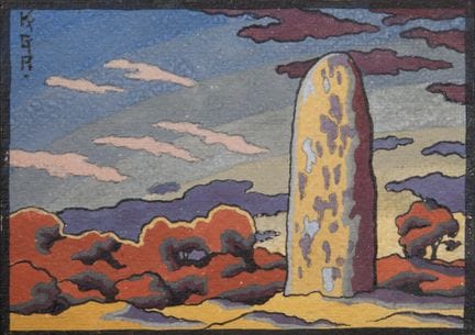 [ARTIFICIALIA]
查尔斯·德·凯尔加里乌（1899-1956）
《巨石墓风景》
中国墨与