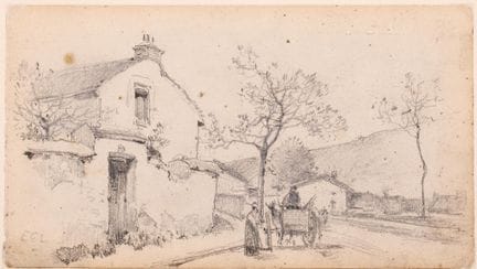 Eugène GALIEN-LALOUE (1854–1941)
Kutsche im Dorf
B