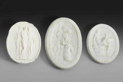 École du début du XX ème siècle
Trois moules ovale