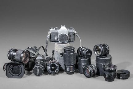 Set di attrezzatura fotografica Asahi Pentax e var