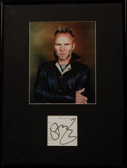 STING (1951-)
Fotografia autografata dall'artista
