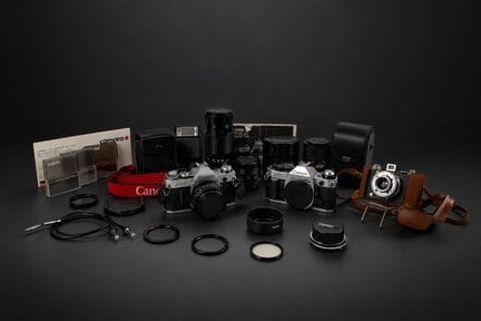In una borsa Lowepro, un importante set di attrezz