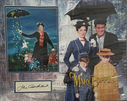 "MARY POPPINS" (1964)
Autografo dell'attrice Julie