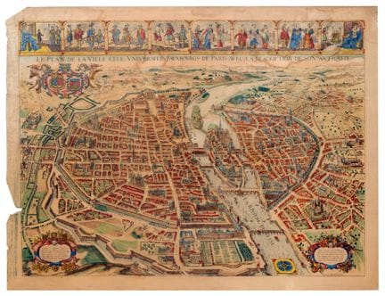 Affiche Ancienne Antique hand coloured engraving o