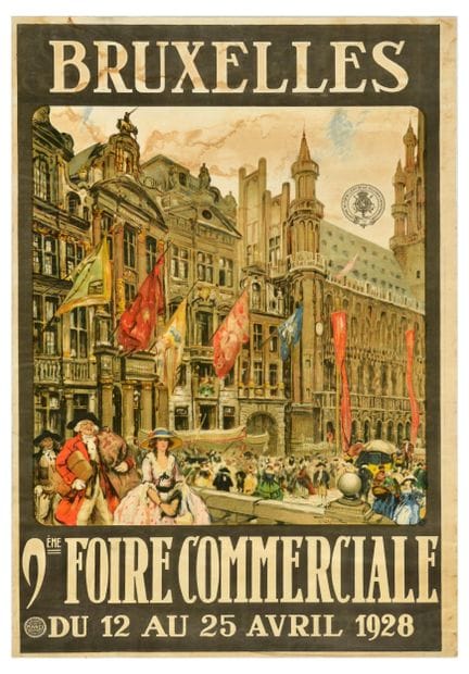 Affiche Ancienne Manifesto di viaggio originale d'