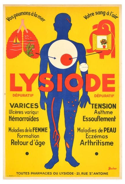 Affiche Ancienne Manifesto pubblicitario originale