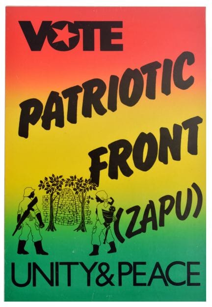 Affiche ancienne originale de propagande politique