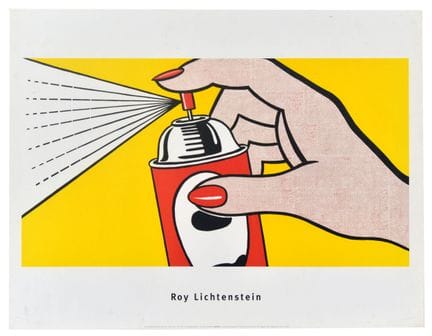 Affiche ancienne originale « Spray » de Roy Lichte