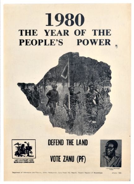 Affiche politique de propagande vintage originale 