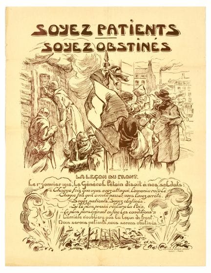 Affiche Ancienne Original antique World War One po