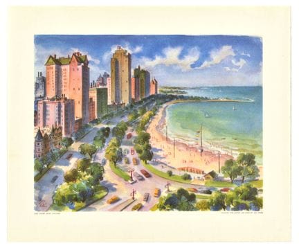 Affiche Ancienne Affiche de voyage vintage origina