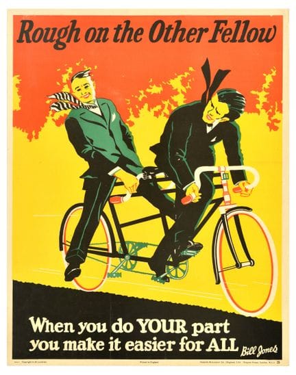 Affiche Ancienne Original vintage workplace motiva