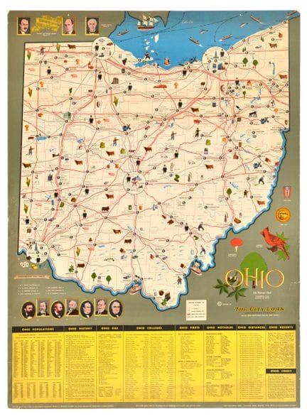 Affiche Ancienne Original póster pictórico de viaj