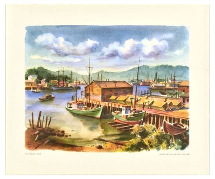 Affiche Ancienne Affiche de voyage vintage origina