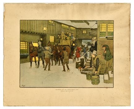 Affiche Ancienne Grabado original antiguo Snowed U
