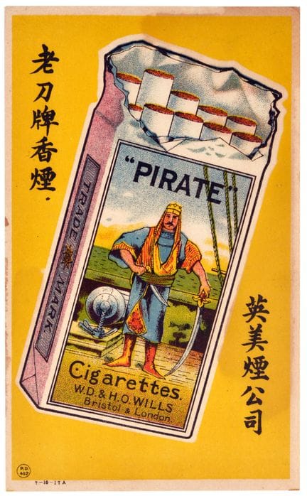 Affiche publicitaire vintage originale pour la mar