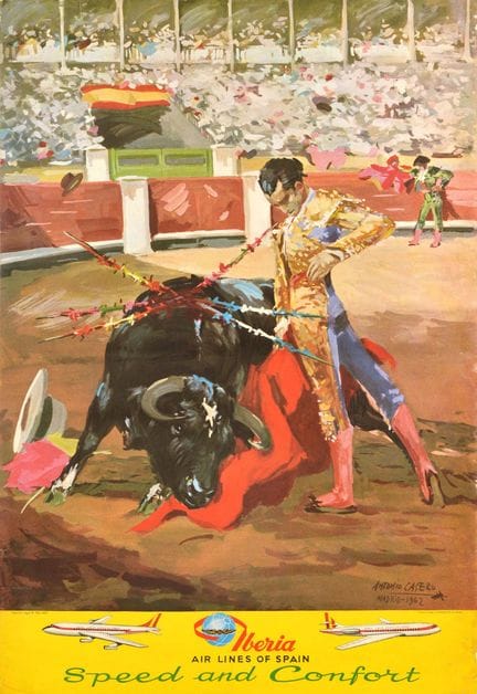 Affiche Ancienne Affiche de voyage vintage origina